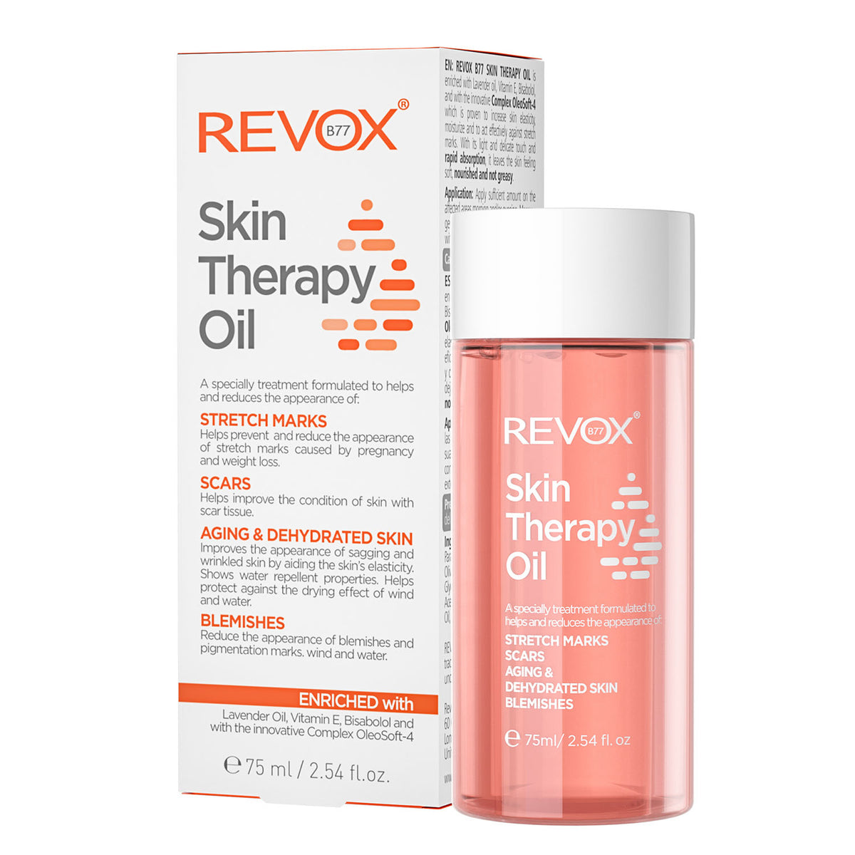 ACEITE PARA ESTRÍAS, CICATRICES, MANCHAS SKIN THERAPY OIL - OUTLET REVOX B77