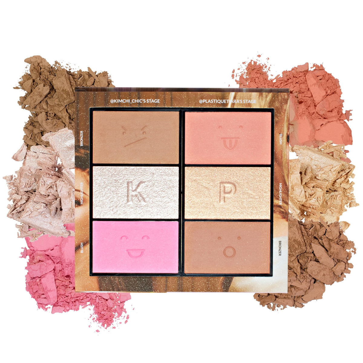 NUDE SENSATION LIFE IN PLASTIQUE RUBOR ILUMINADOR Y BRONZER - KIMCHI CHIC X PLASTIQUE